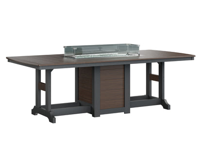 Berlin Gardens Garden Classic Fire Pit Poly Lumber Dining Table