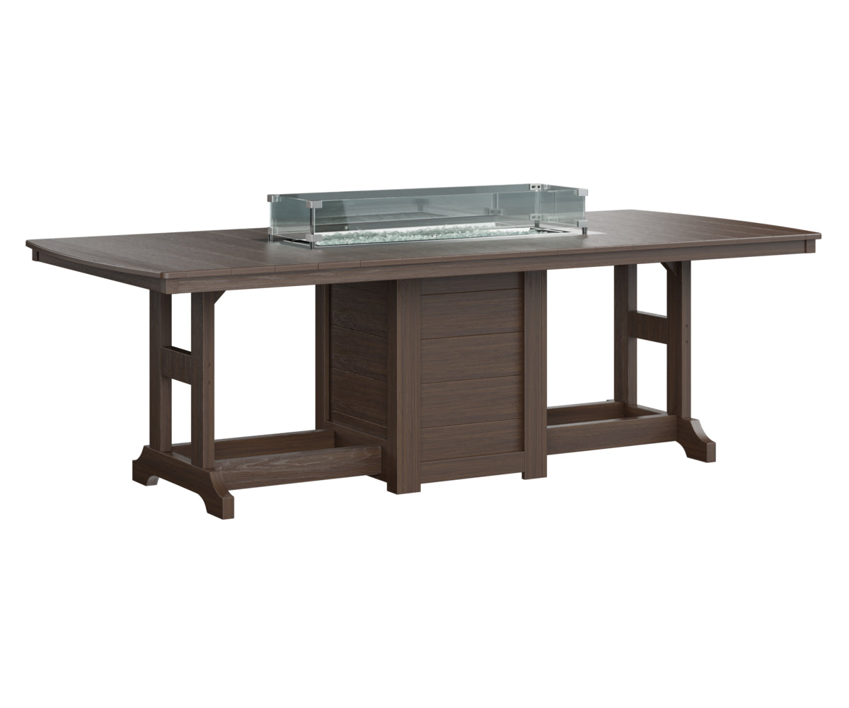 Berlin Gardens Garden Classic Fire Pit Poly Lumber Dining Table