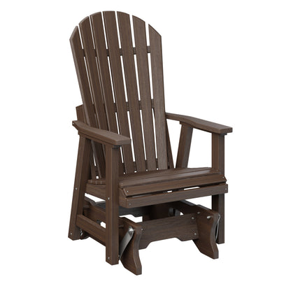 Berlin Gardens Comfo Back Poly Lumber Single Glider