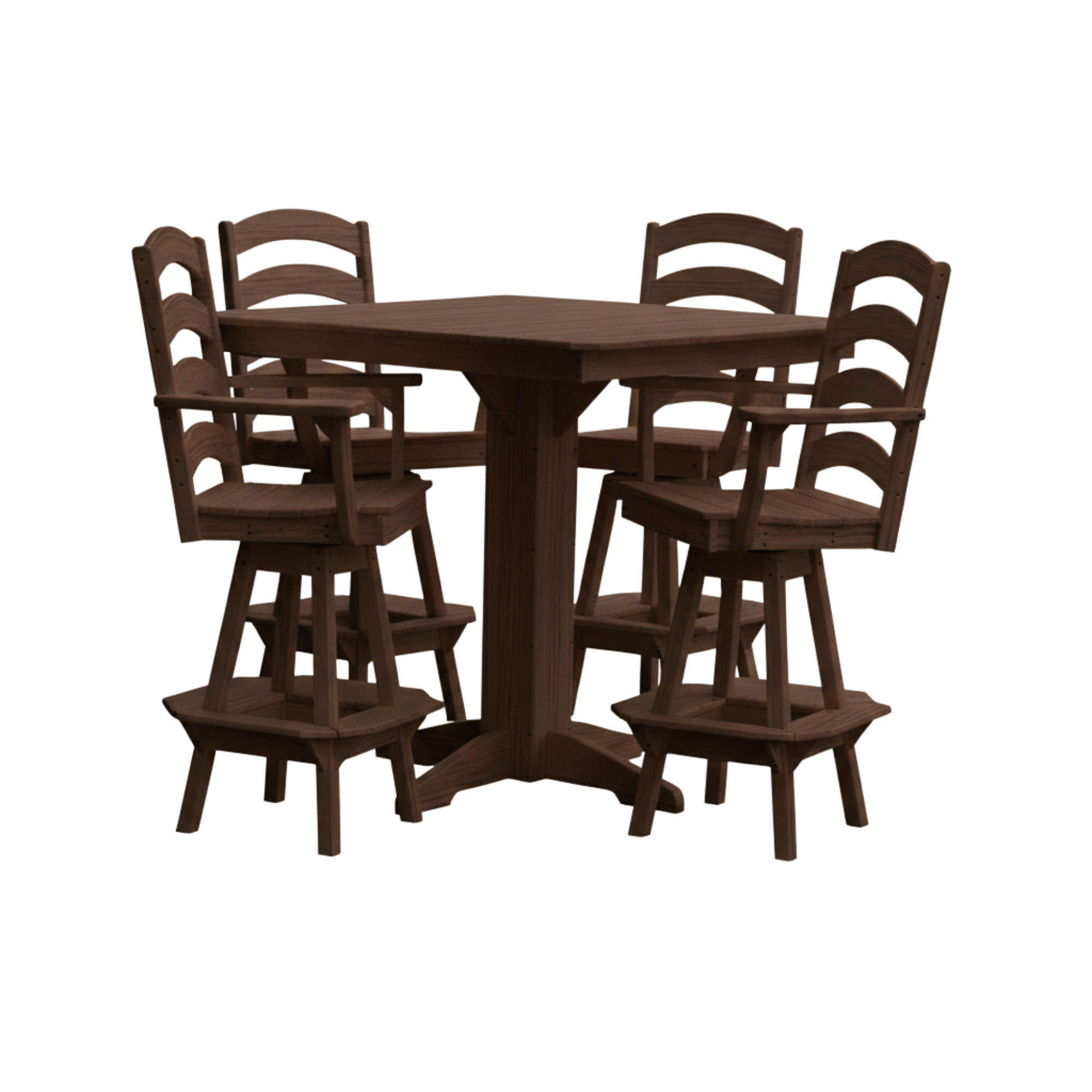 Keystone Amish Co. Josie 5-Piece Poly Outdoor Bar Dining Set