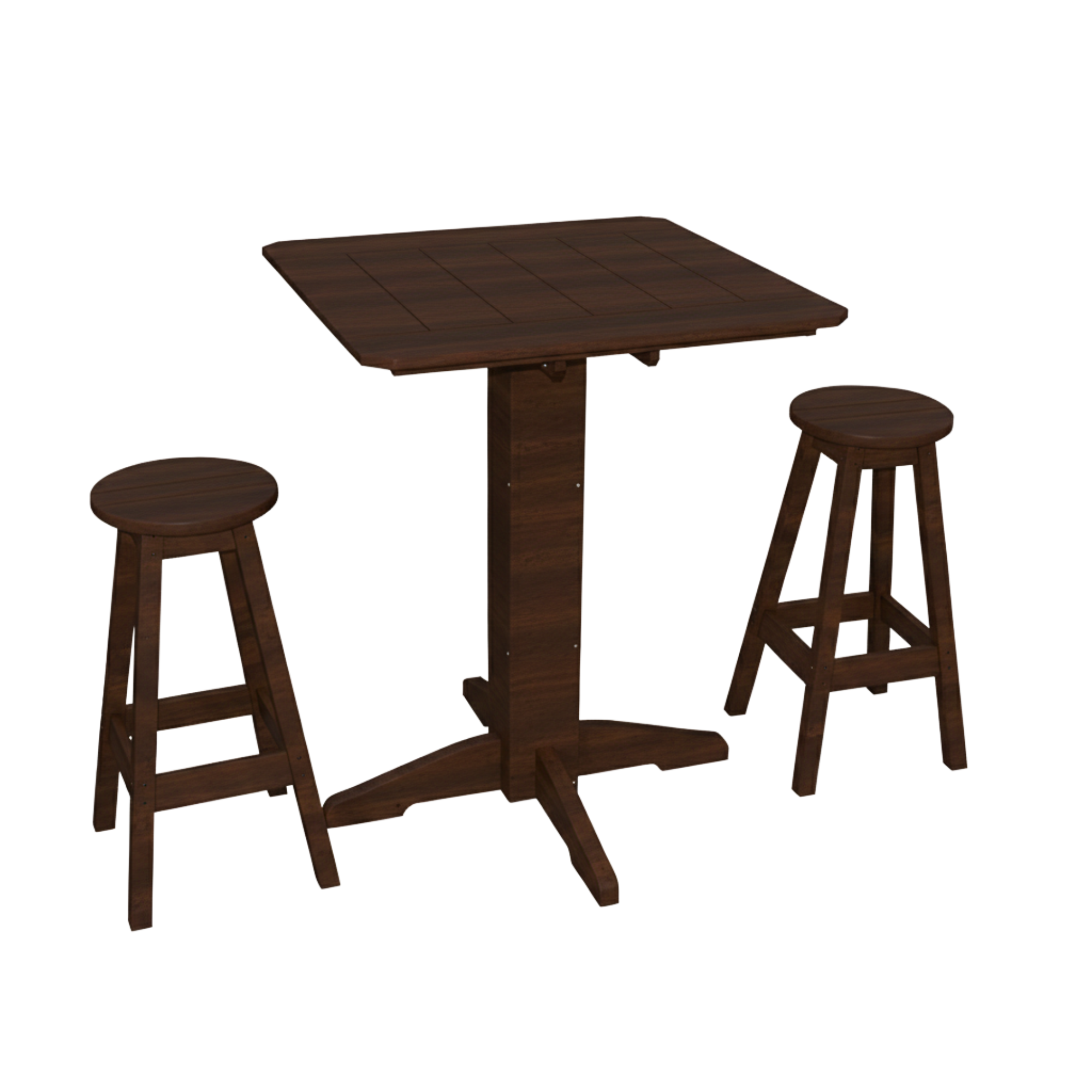 Keystone Amish Co. Sierra 3-Piece Poly Outdoor Bar Set