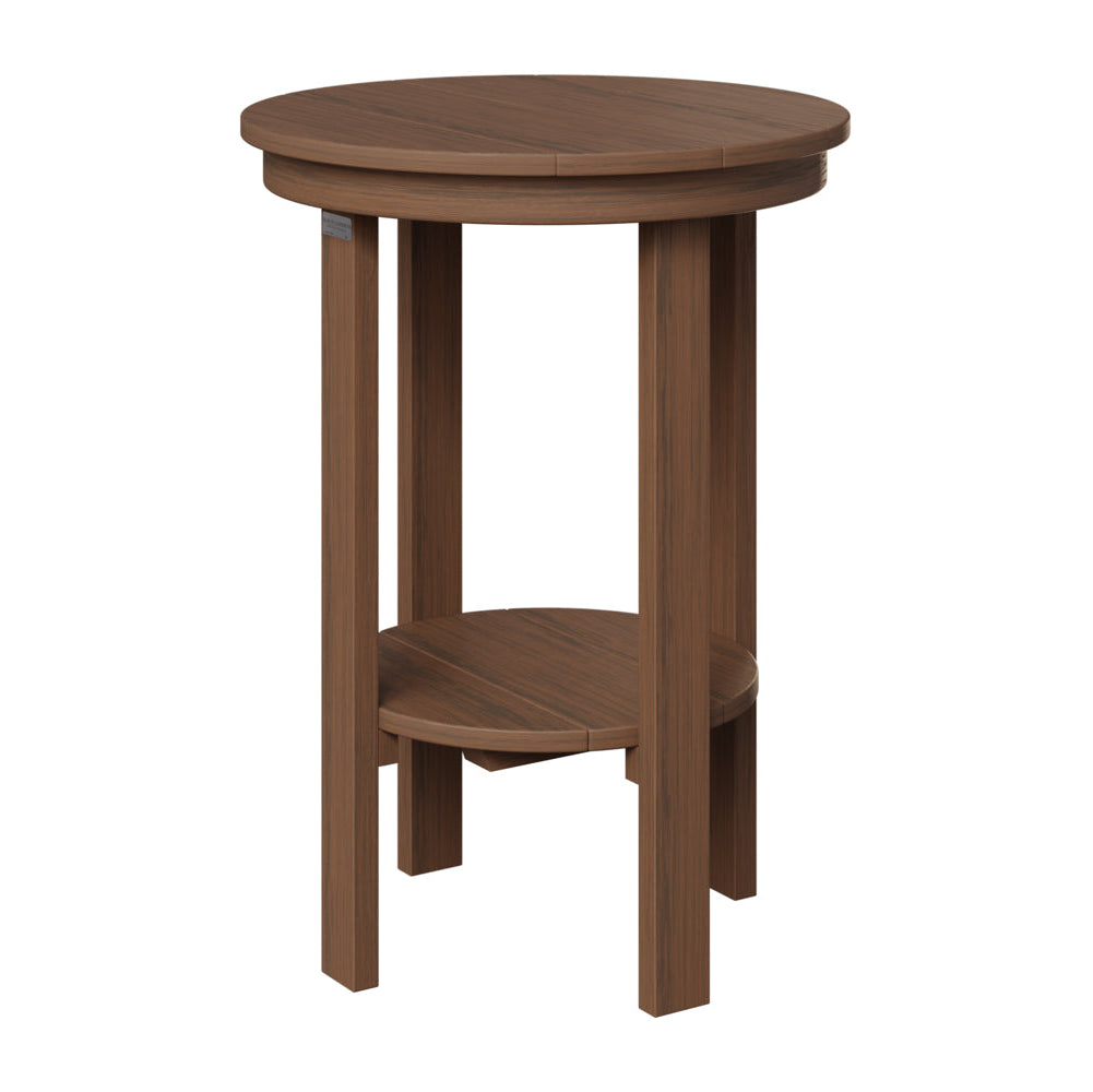 Berlin Gardens Outdoor Poly Lumber Round End Counter Table