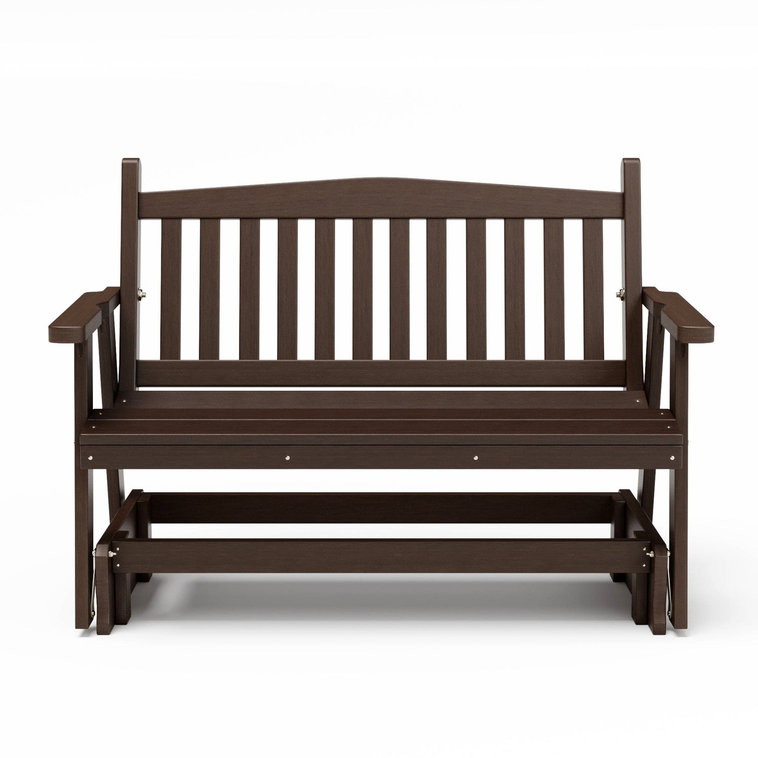 SimplyPoly Amish Made Mission Recycled Plastic Porch Glider