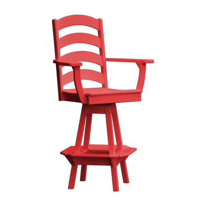 Keystone Amish Co. Josie Poly Outdoor Swivel Bar Chair