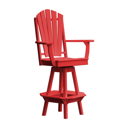 Keystone Amish Co. Sunburst Poly Outdoor Swivel Bar Chair