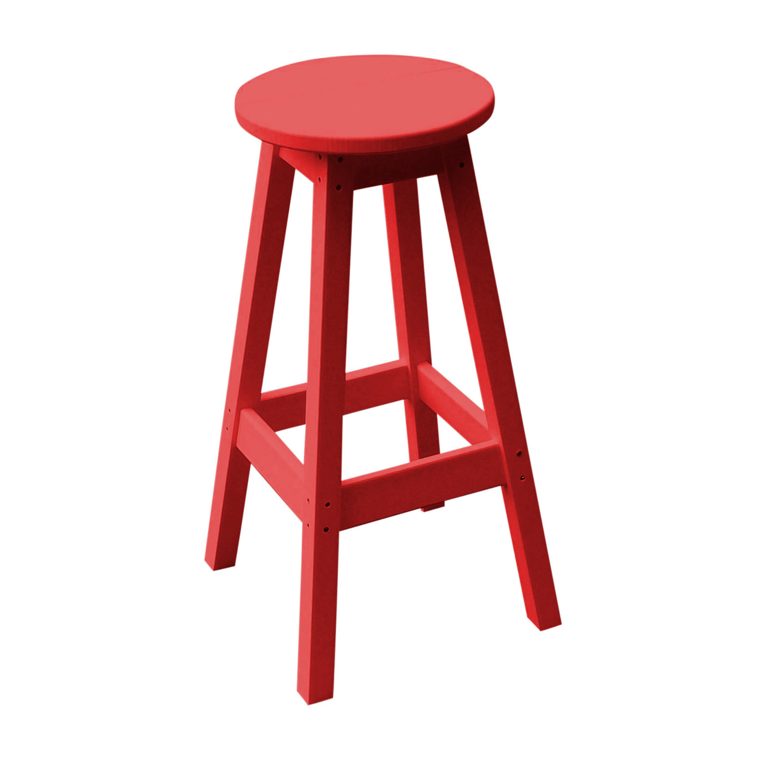 Keystone Amish Co. Round Poly Outdoor Bar Stool