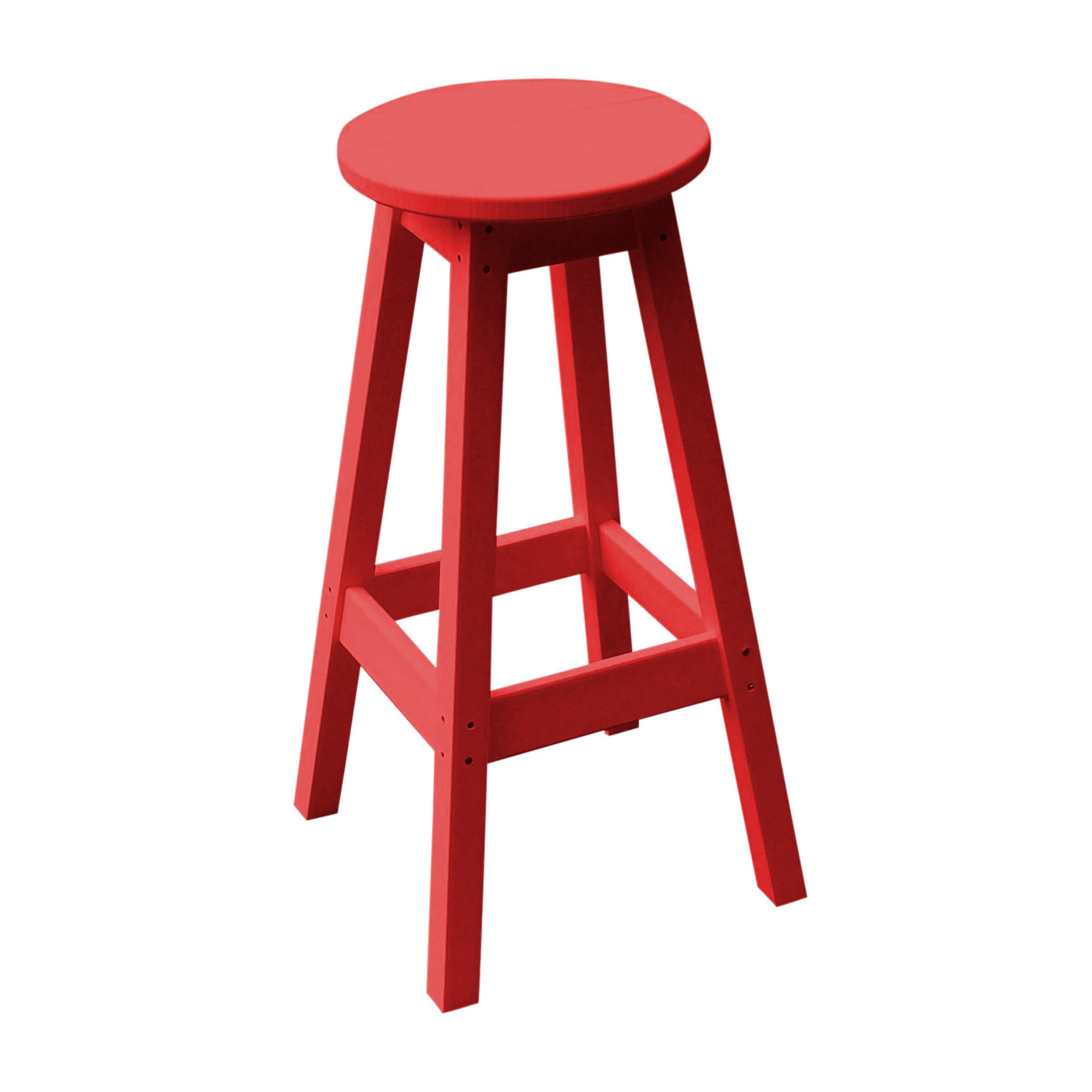 Keystone Amish Co. Round Poly Outdoor Bar Stool