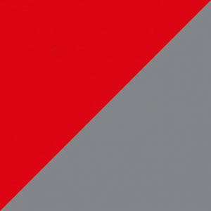 Bright Red on Grey