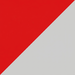 Bright Red on Light Grey