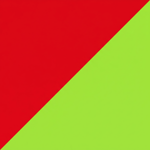 Bright Red on Lime