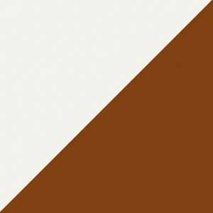 Bright White on Tudor Brown