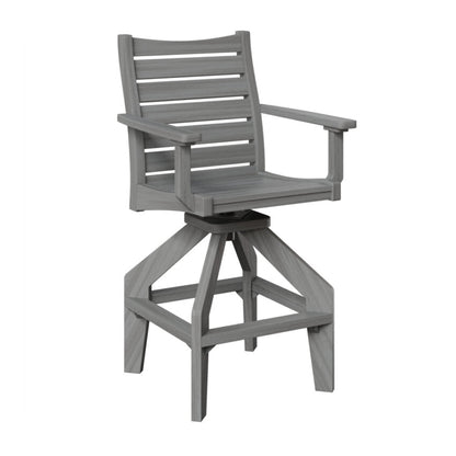 Berlin Gardens Bristol Outdoor Poly Lumber Swivel Bar Chair