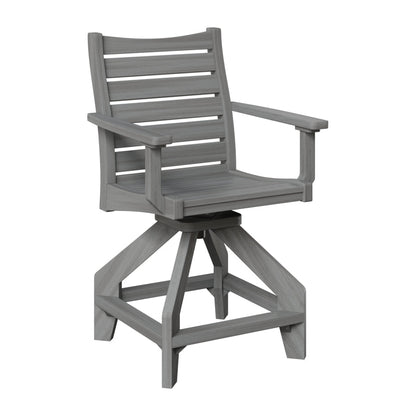 Berlin Gardens Bristol Outdoor Poly Lumber Swivel Counter Chair