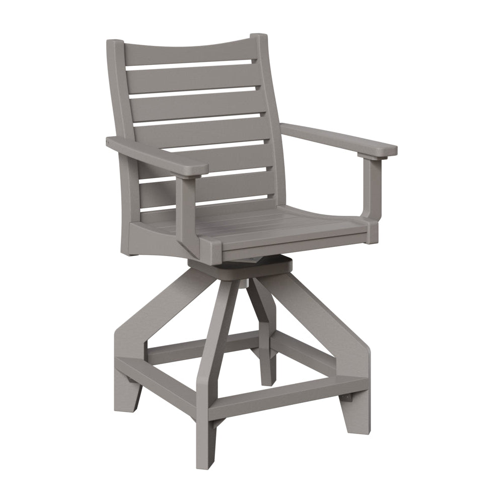 Berlin Gardens Bristol Outdoor Poly Lumber Swivel Counter Chair