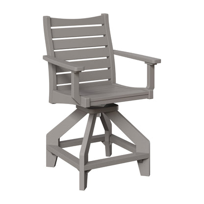Berlin Gardens Bristol Outdoor Poly Lumber Swivel Counter Chair