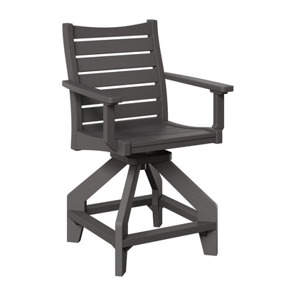 Berlin Gardens Bristol Outdoor Poly Lumber Swivel Counter Chair