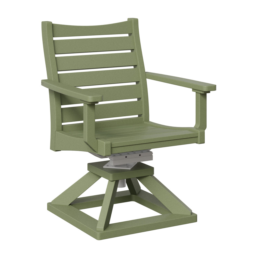 Berlin Gardens Bristol Swivel Rocker Poly Lumber Dining Chair