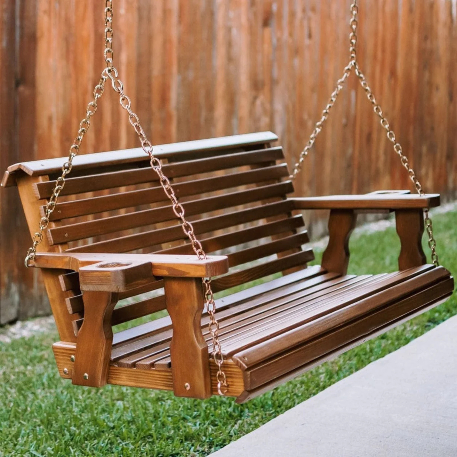 Amish Casual 3 Foot Unfinished Roll Back Porch Swing