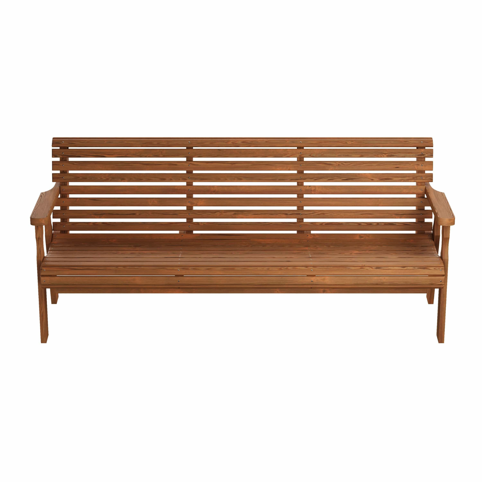 Amish Casual Heavy Duty Roll Back 6 Foot Treated Garden Bench