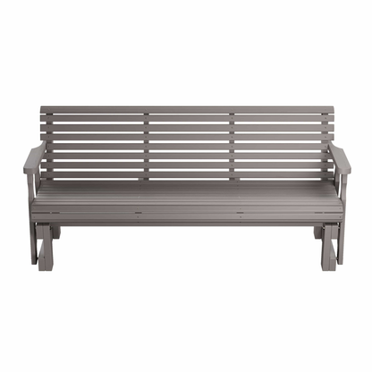 Amish Casual Heavy Duty Roll Back 6 Foot Treated Porch Glider