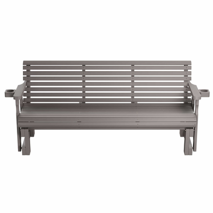 Amish Casual Heavy Duty Roll Back 6 Foot Treated Porch Glider