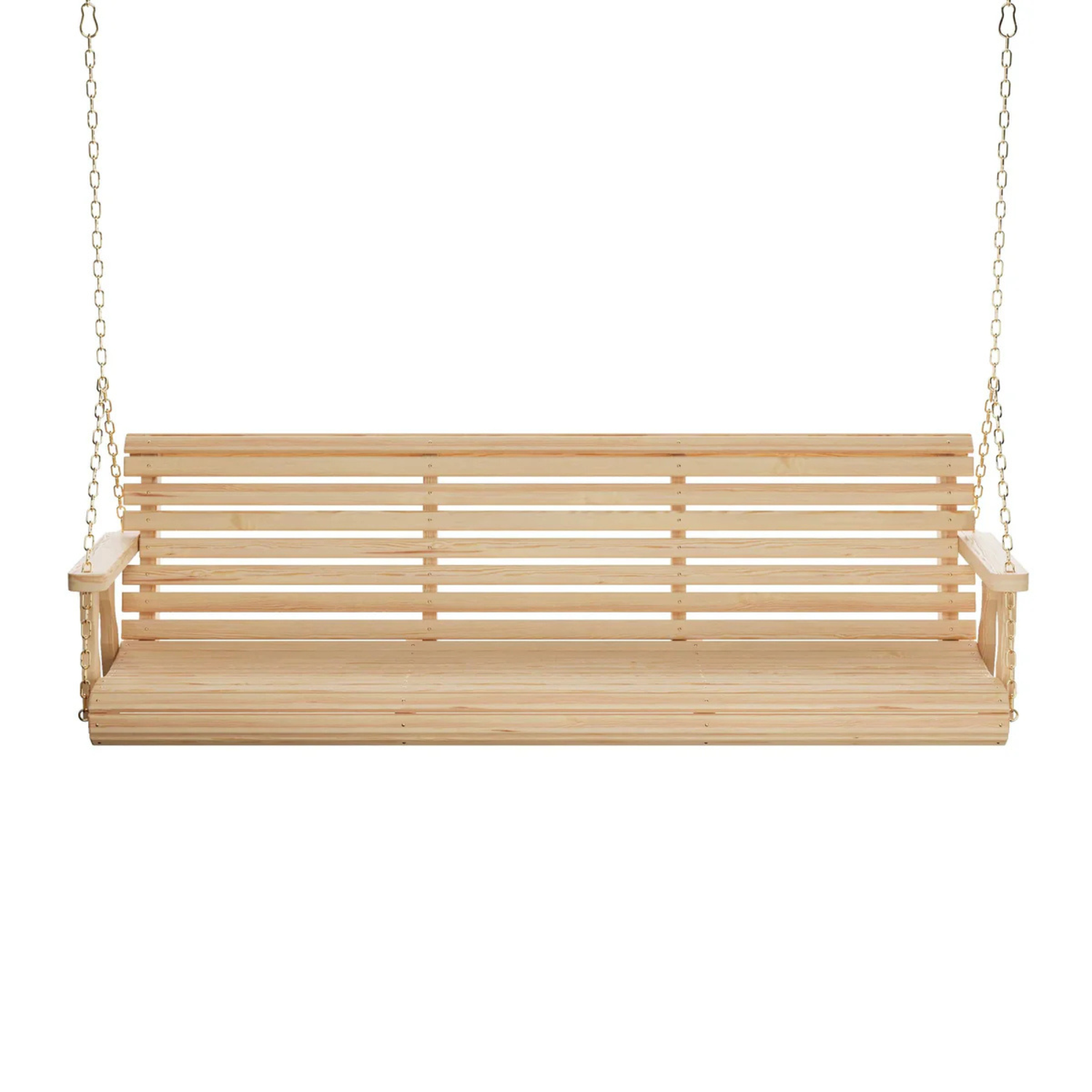 Amish Casual 6 Foot Unfinished Roll Back Porch Swing with Clearcoat