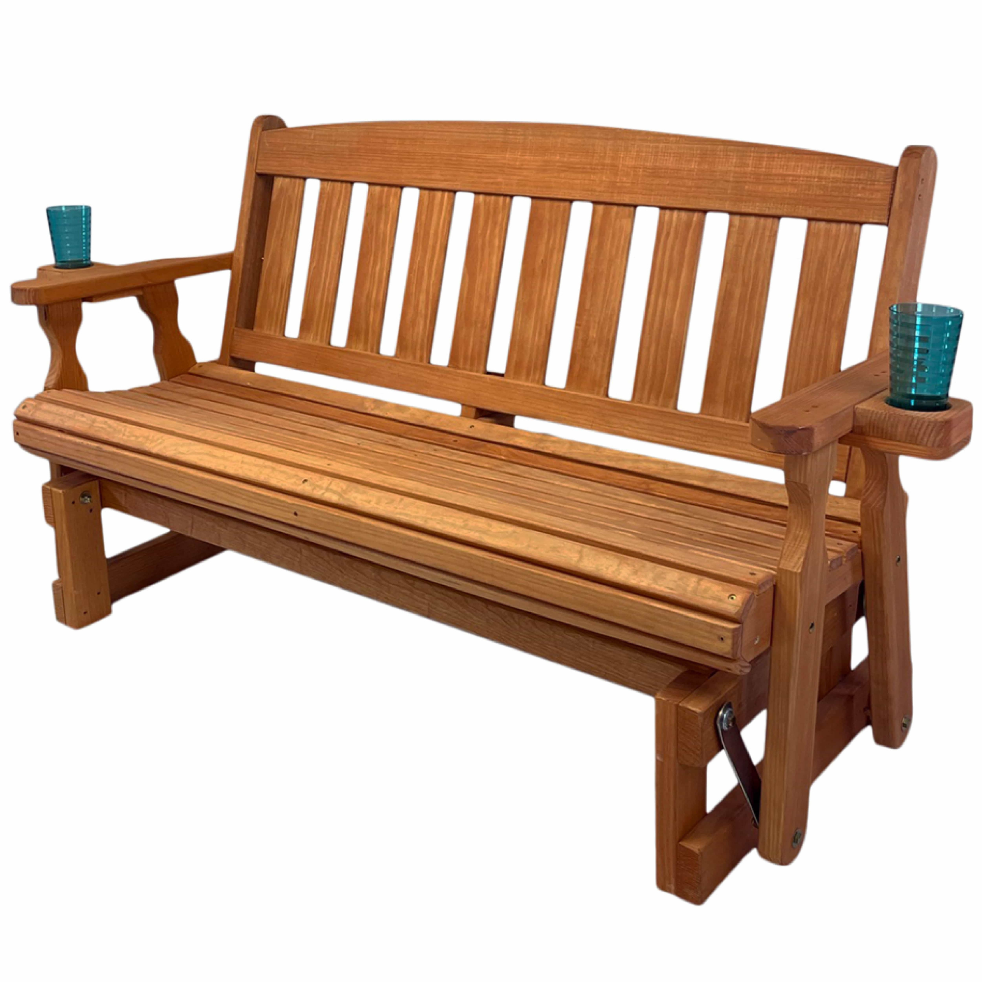 Amish Casual 5 Foot Mission Wood Porch Glider