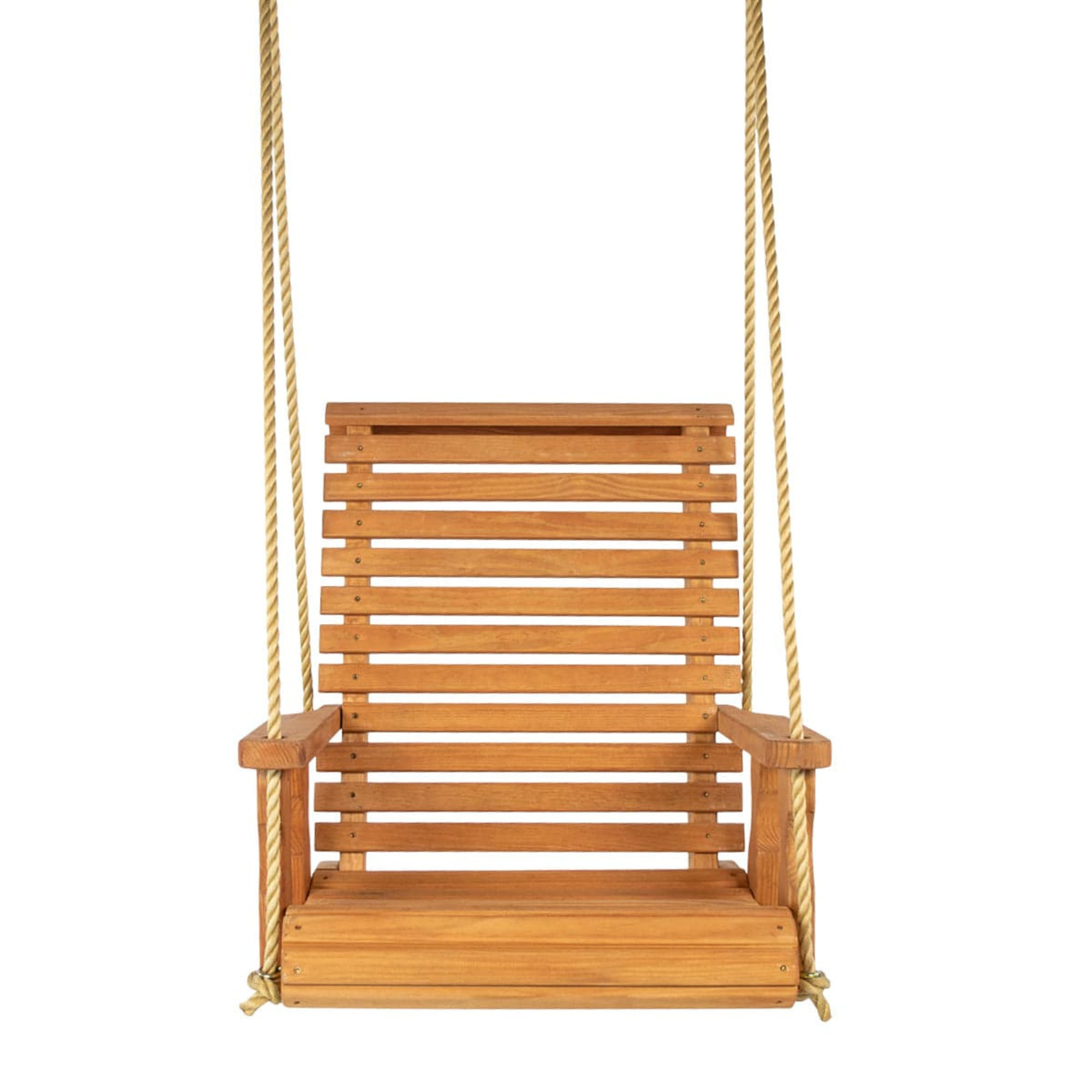 Amish Casual Heavy Duty Cedar Stain Roll Back Swing Chair