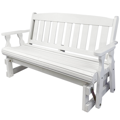 Amish Casual Mission Wood Porch Glider
