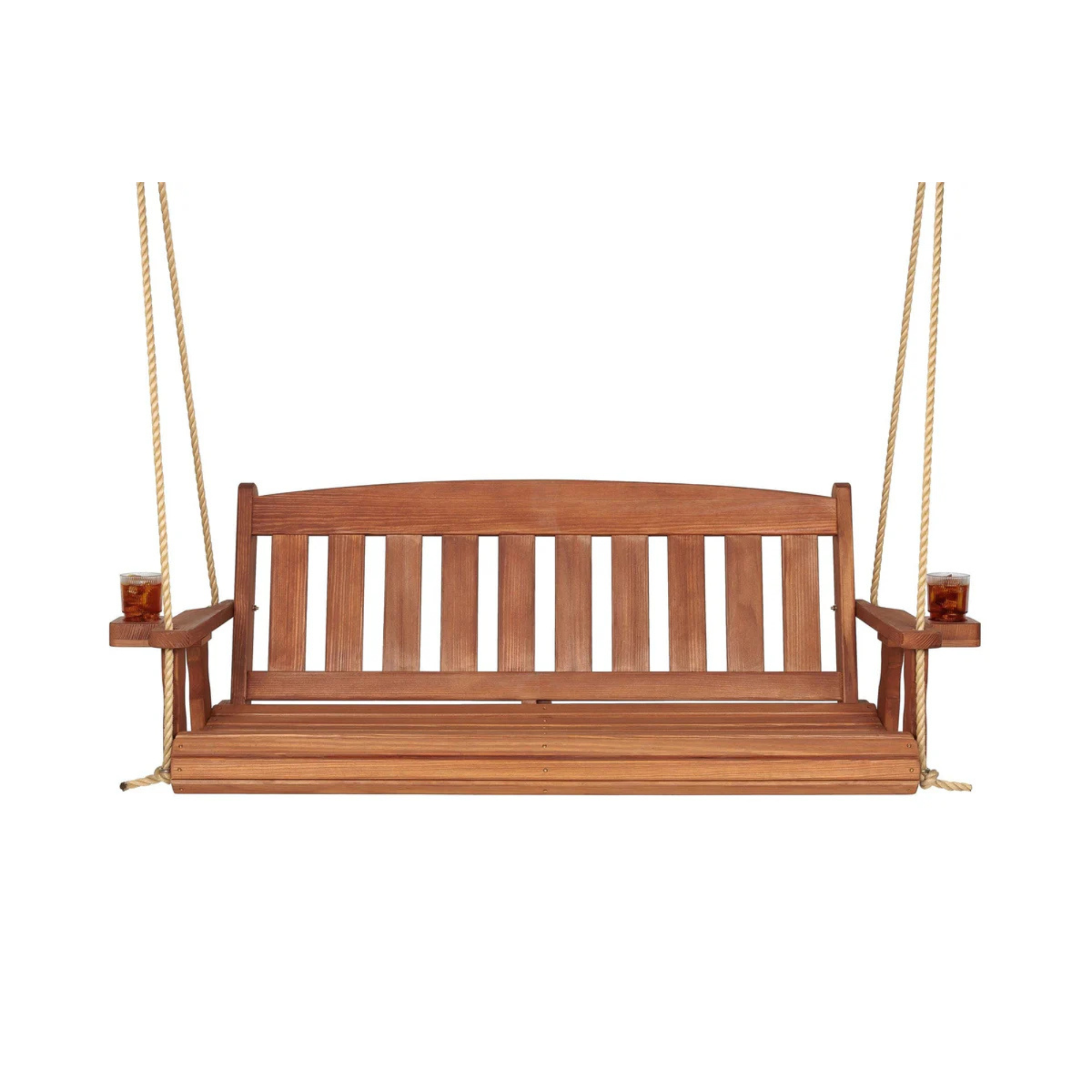 Amish Casual 5 Foot Cedar Stain Mission Porch Swing