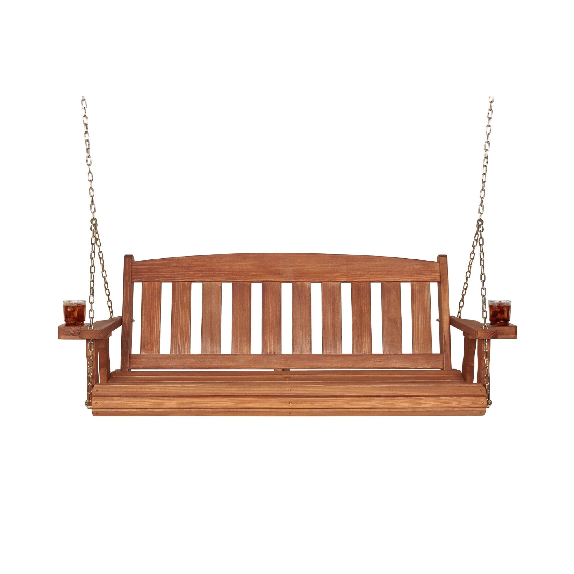 Amish Casual 5 Foot Cedar Stain Mission Porch Swing with Clearcoat