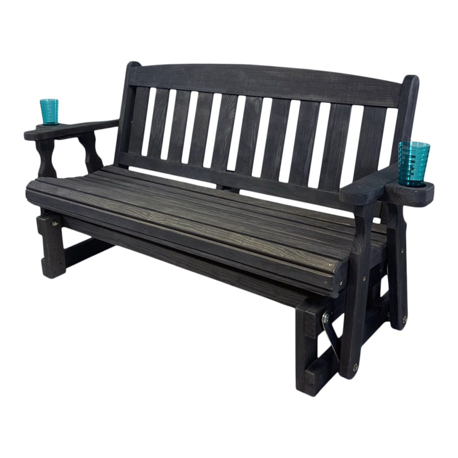 Amish Casual Mission Wood Porch Glider