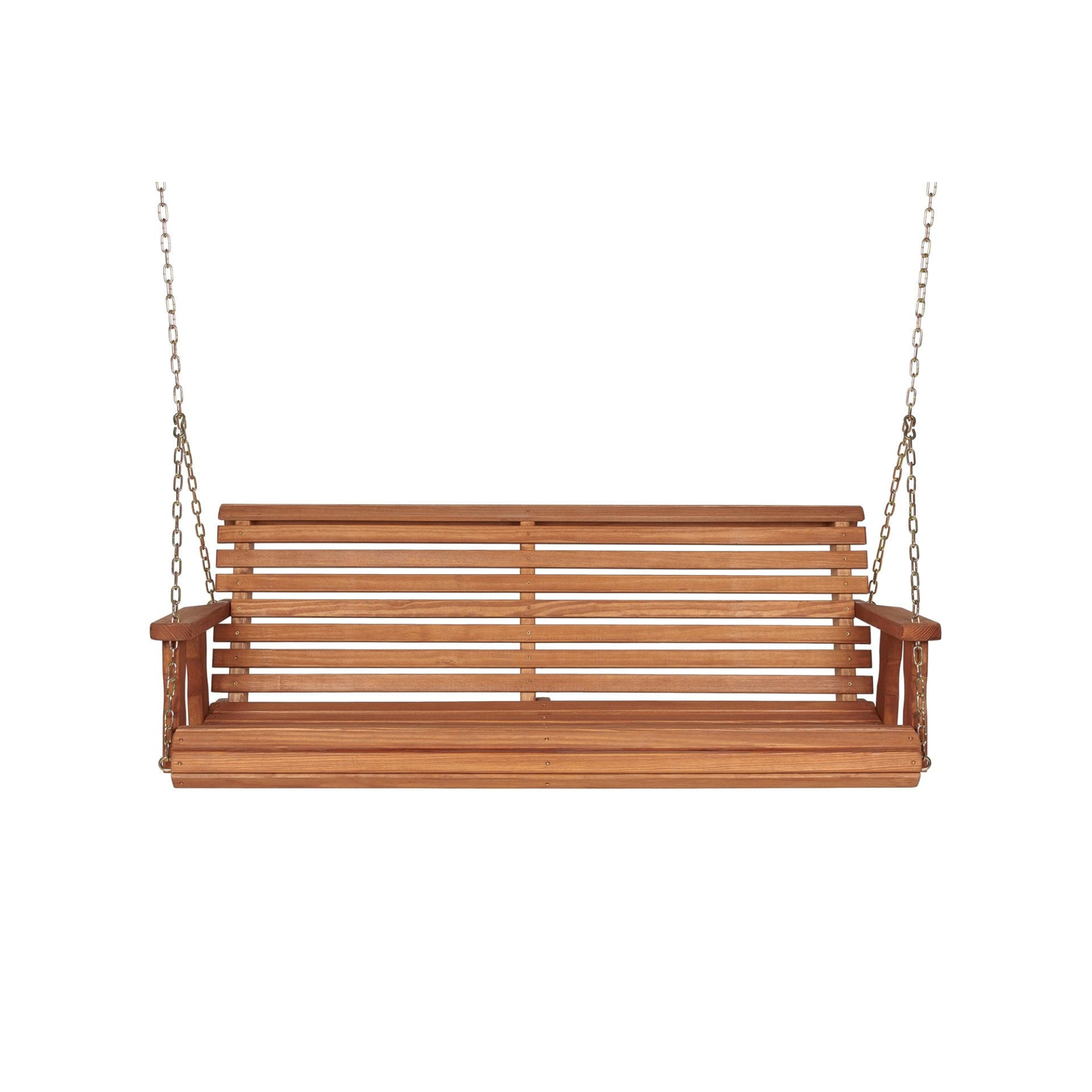 Amish Casual 4 Foot Roll Back Porch Swing in Cedar Stain