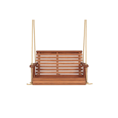 Amish Casual 3 Foot Roll Back Porch Swing in Cedar with Clearcoat