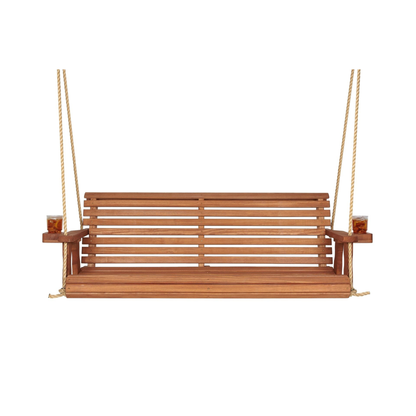Amish Casual 5 Foot Roll Back Porch Swing in Cedar Stain