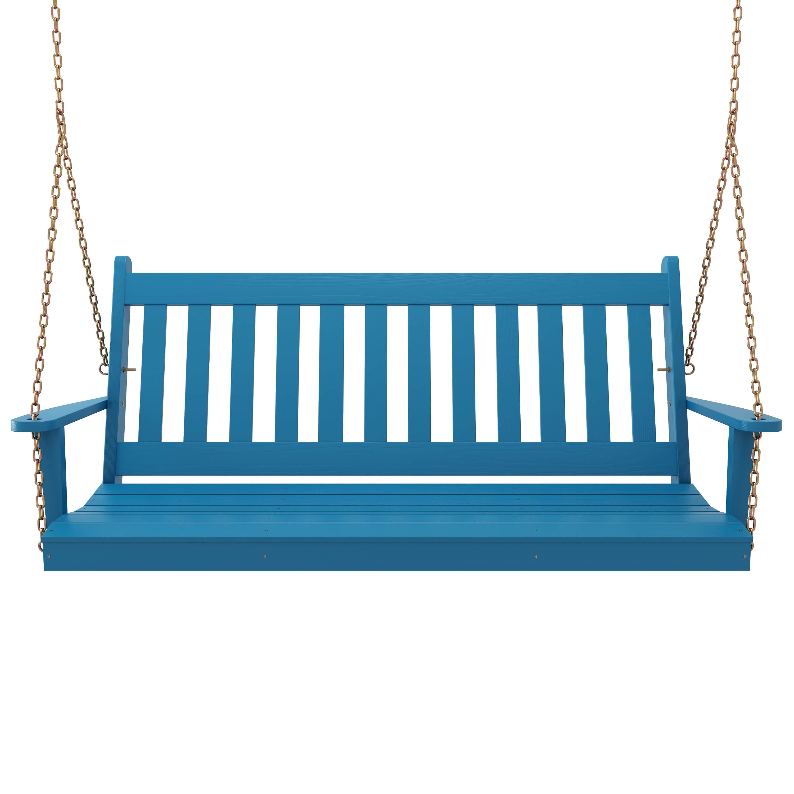 Keystone Amish Co. 5 Foot Franklin Porch Swing, Carribean Blue
