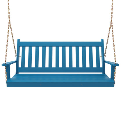 Keystone Amish Co. 5 Foot Franklin Porch Swing, Carribean Blue