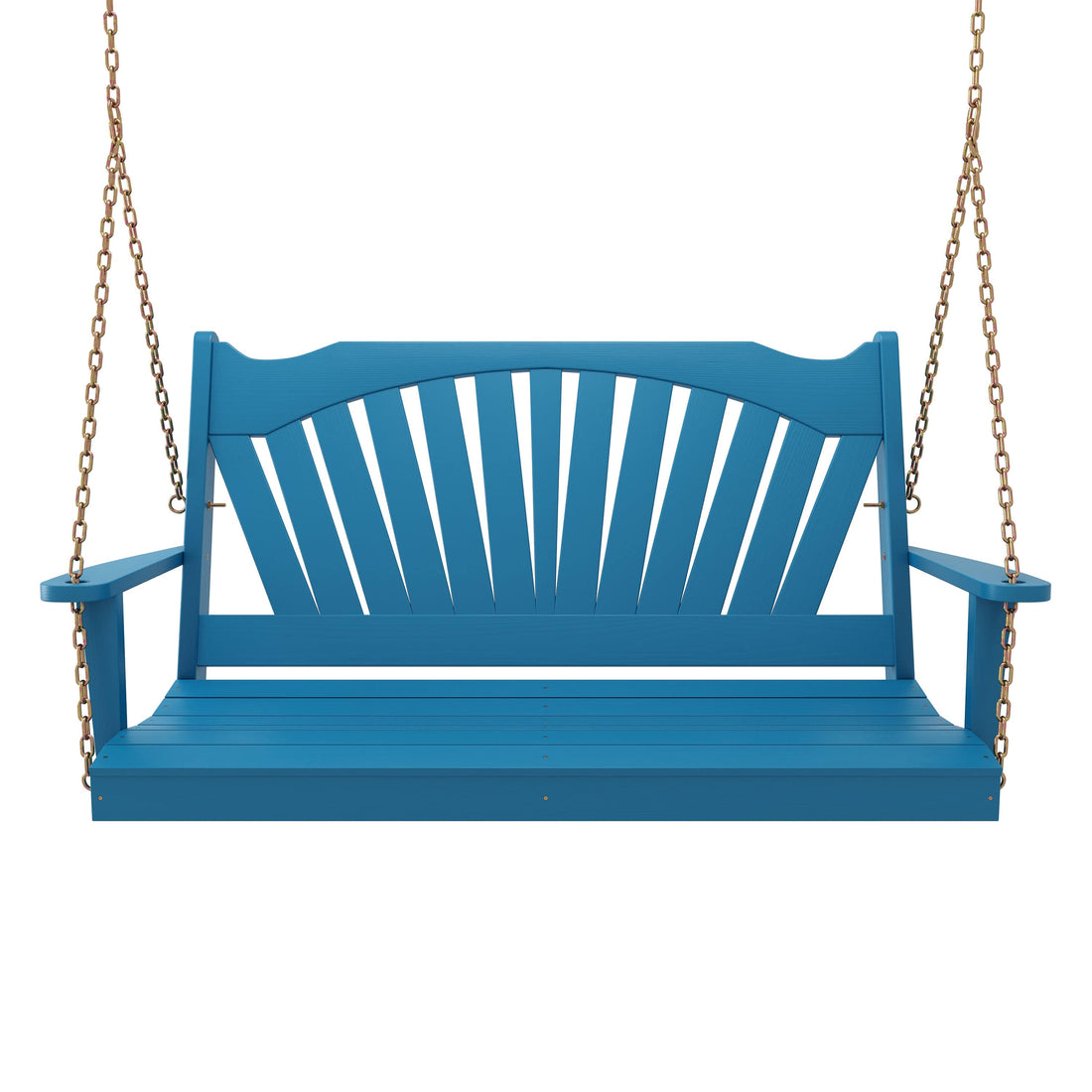Keystone Amish Co. Sunburst Porch Swing, 5 Foot, Carribean Blue