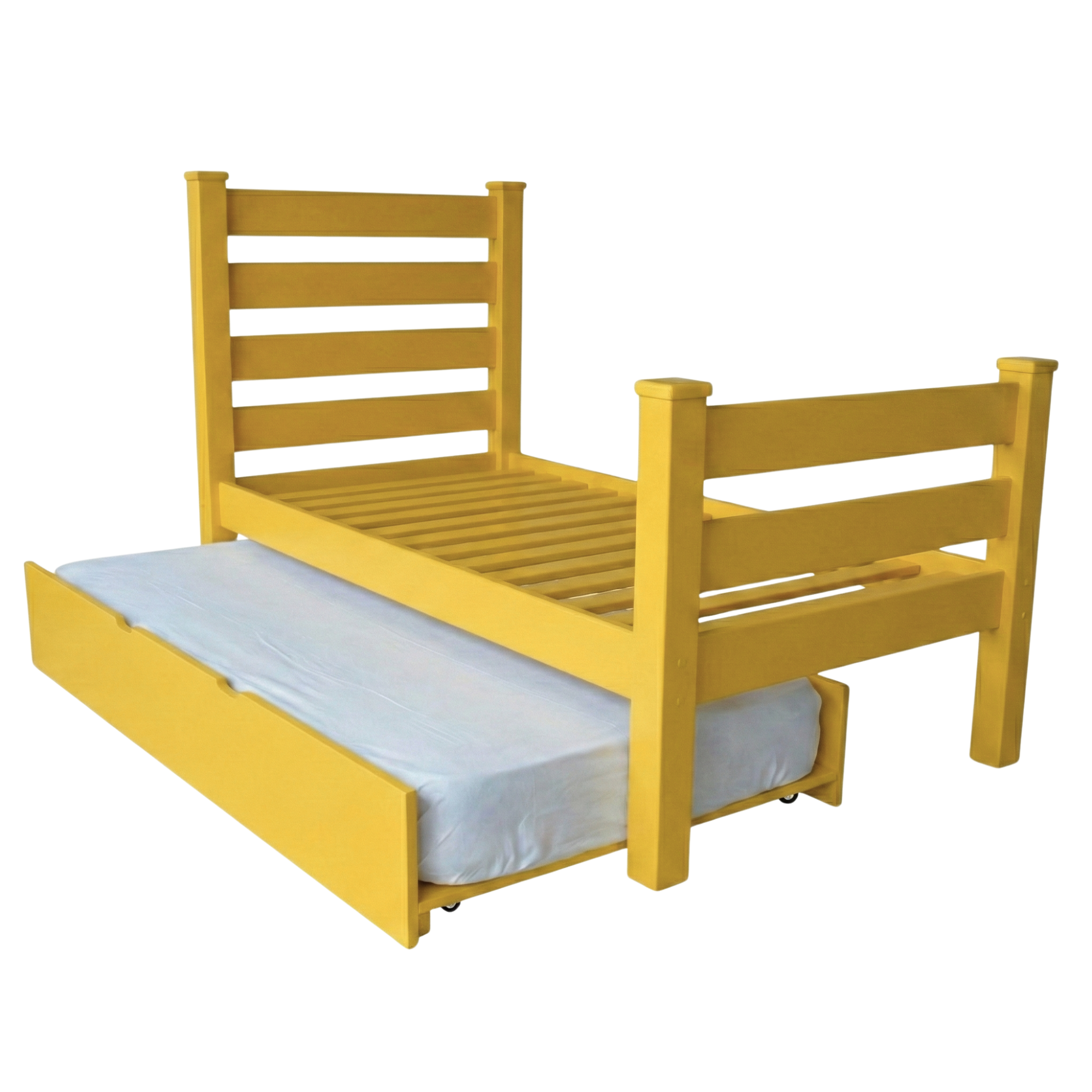 Versaloft Homestead Amish Made Bed Frame with Headboard, Footboard, and Trundle Unit