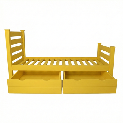 Versaloft Homestead Amish Made Bed Frame with Headboard, Footboard, and 2-Piece Drawers