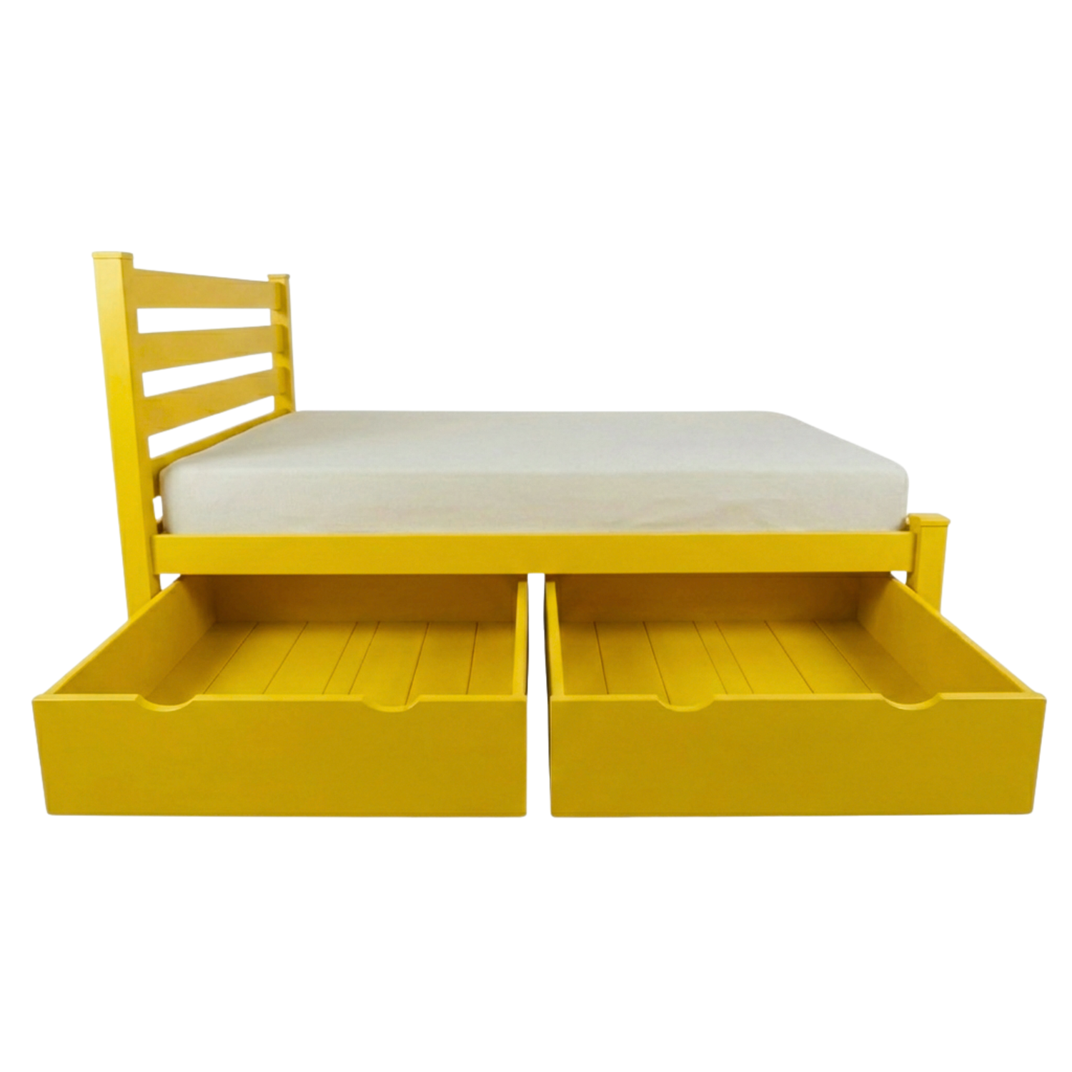 Versaloft Homestead Amish Made Bed Frame with Headboard and 2-Piece Drawers