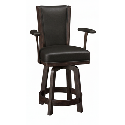 Hoosier Timbercraft Adams Swivel Arm Oak Barstool