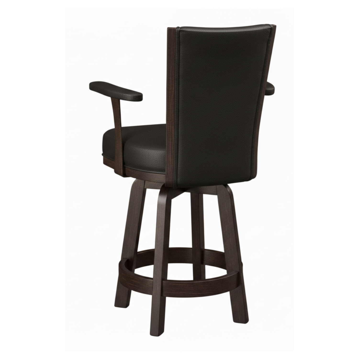 Hoosier Timbercraft Adams Swivel Arm Oak Barstool