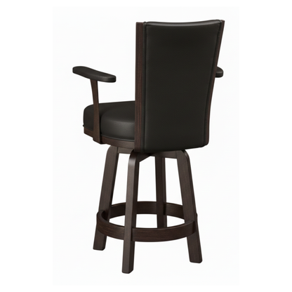 Hoosier Timbercraft Adams Swivel Arm Oak Barstool