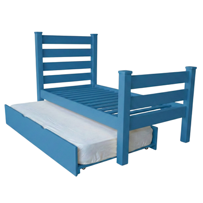 Versaloft Homestead Amish Made Bed Frame with Headboard, Footboard, and Trundle Unit