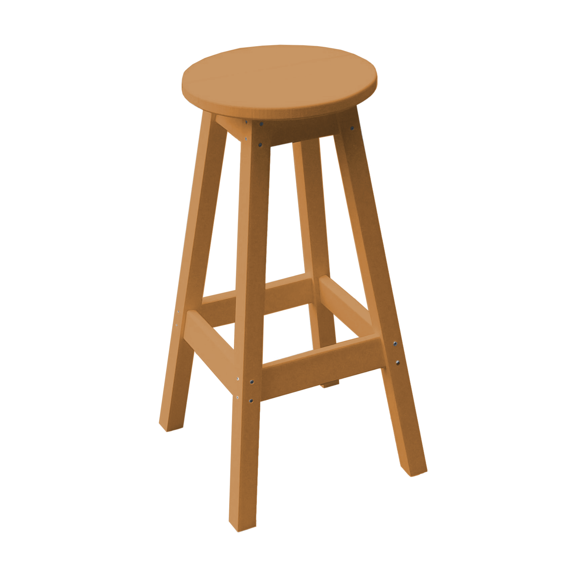 Keystone Amish Co. Round Poly Outdoor Bar Stool