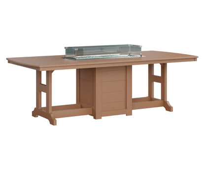 Berlin Gardens Garden Classic Fire Pit Poly Lumber Dining Table