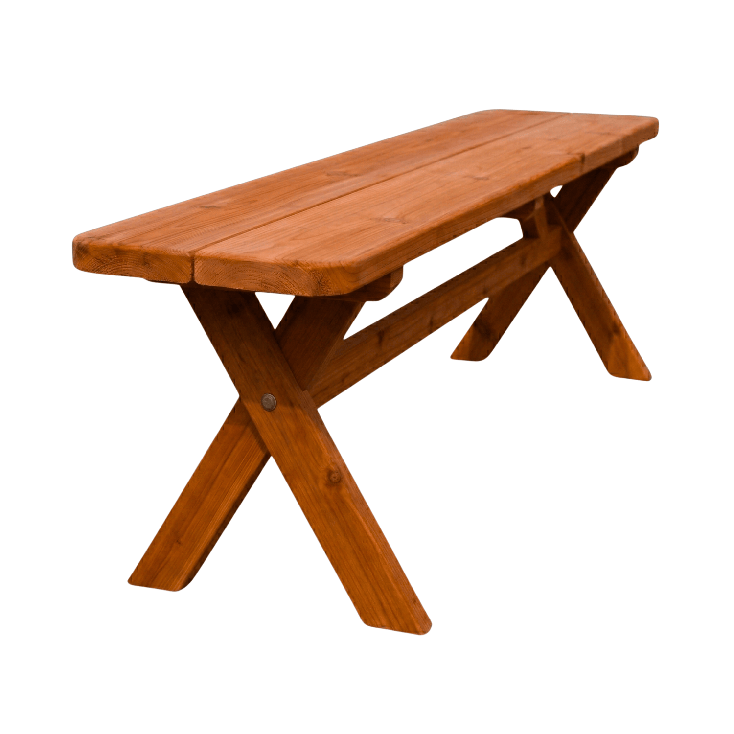 Keystone Amish Co. Red Cedar Crossleg Outdoor Bench