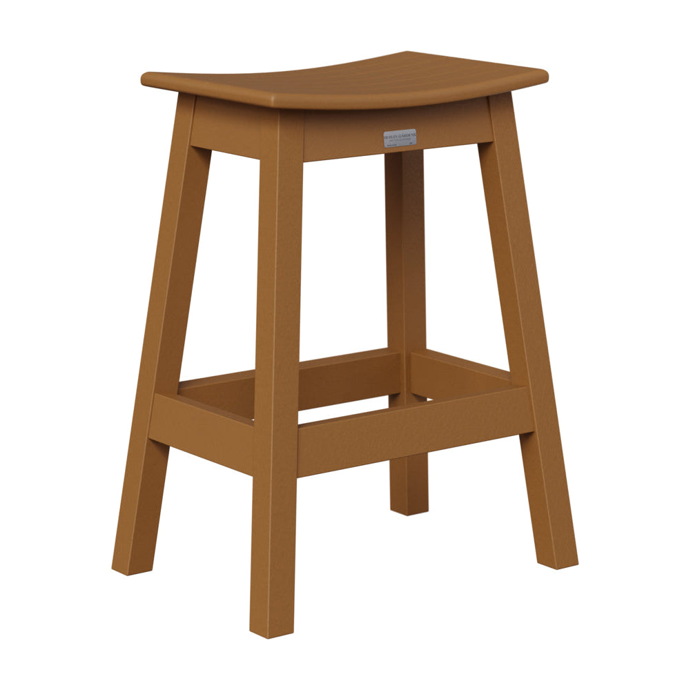 Berlin Gardens Outdoor Saddle Poly Lumber Counter Stool