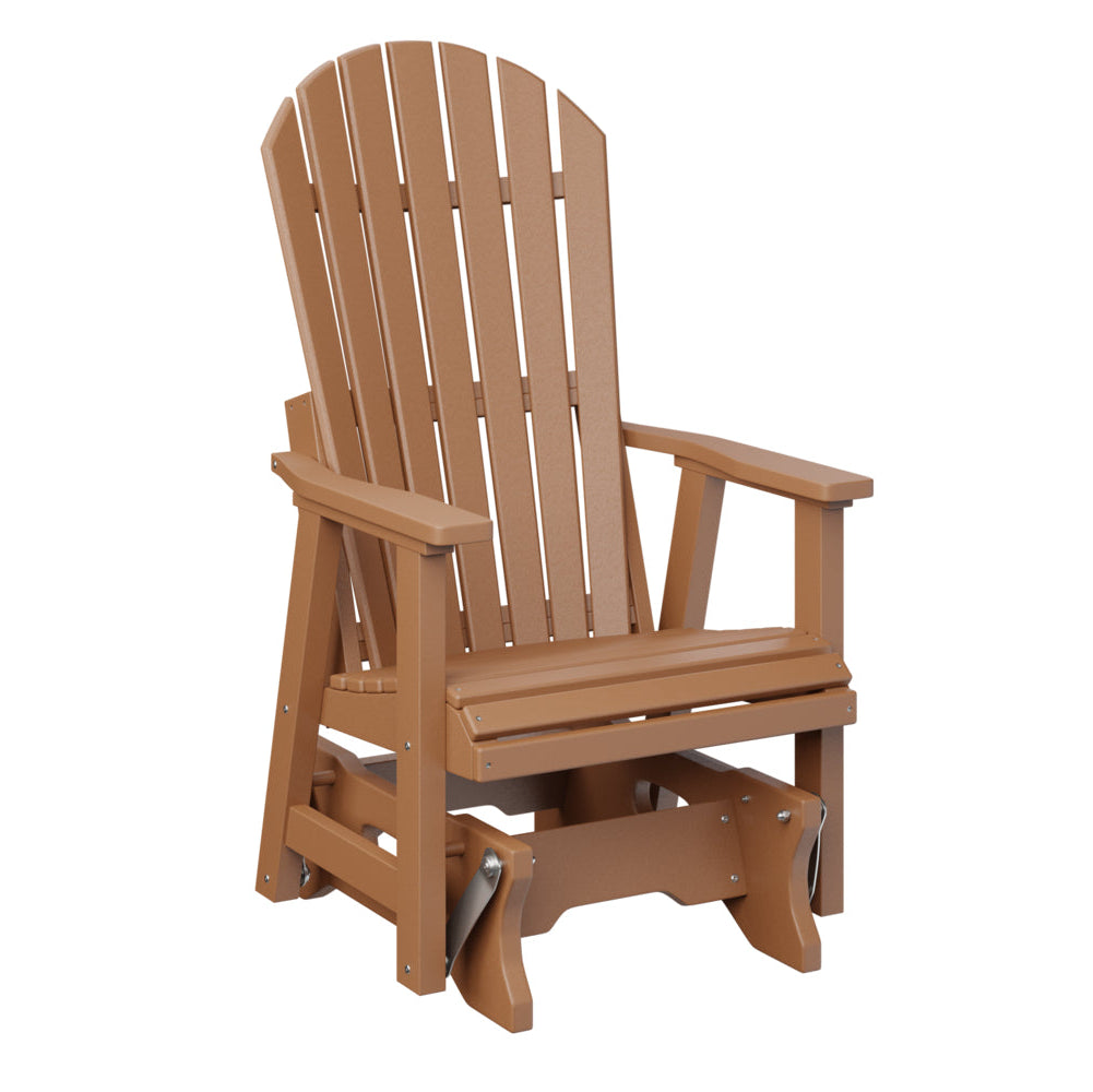 Berlin Gardens Comfo Back Poly Lumber Single Glider